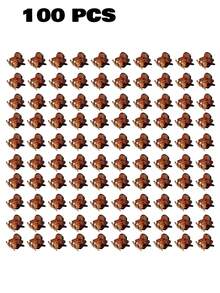 20pcs Brown Mini Hair Clips, Customized For Women's Hairstyles With Strong Grip. Suitable For Decorating Elegant Buns And Fixing Fashionable Bangs, A Versatile And Practical Hair Accessory To Help Women Create Diverse Hairstyles. - Small Dragonbone Hair Claw - View 10