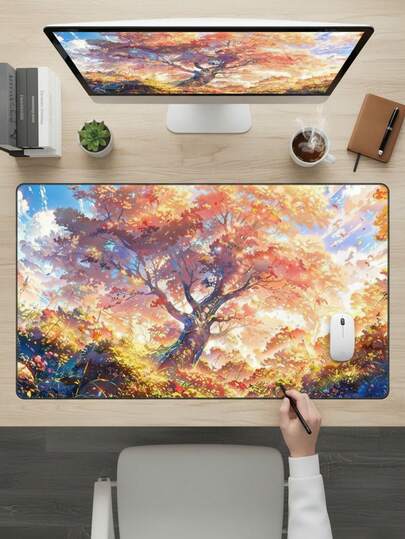 Large Gaming Mouse Pad, Suitable As Keyboard Mat, Desk Mat Or Book Stand, Ideal For Gamers, Office And Dorm Use, Computer, Office And Gaming Environment, Gift For Gamers, Compatible With Mouse And Trackball