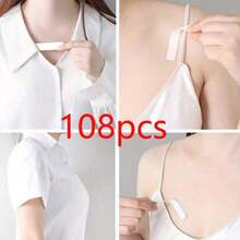 SGIAWETA-108/36pcs Anti-Slip Clothing Tape, Fashion Adhesive Bra Strap Covers, Dress Shoulder Strap Fixator, Double-Sided Wardrobe Tape, Back-To-School & Party Outfit Essential - All Products Designed To Prevent Wardrobe Malfunctions And Ensure Secure Fit-Birthdaygift - 108件 - 查看 1