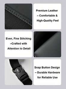 1pc Black Leather Car Seat Back & Trunk Storage Organizer - Multi-Pocket Design, Water-Resistant Surface, Load-Bearing, Easy To Clean, Suitable For SUV, Sedan And Hatchback, Suitable For Hanging Miscellaneous Storage - Upgraded Version - View 9