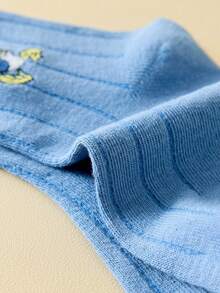 Disney 5双复古主题儿童袜子，男童卡通风格中筒袜，女童透气短袜 - 彩色 - 查看 6