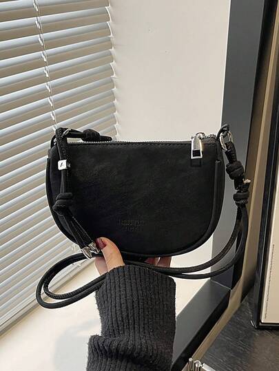 2026 Korean Version Matte Retro Large Capacity Elegant New Minimalist Shoulder Crossbody Square Bag For Women