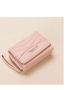 Cartera corta para mujer | Cartera de piel de PU acolchada con correa de muñeca y ranura para tarjetas para mujeres, cartera de dinero, cartera mini, cartera, cartera pequeña, cartera linda, cartera de muñeca, accesorios para maestros, bolsos lindos, muñequera - Multicolor - Ver 12