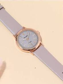 Este reloj cuenta con una correa de cuero PU elegante y cómoda, adecuada tanto para hombres como para mujeres. Es un reloj casual de estudiante que se puede usar para fiestas, festivales, reuniones, bodas y uso diario. Es el mejor regalo para la temporada de regreso a clases, la temporada de graduación y el Día de Acción de Gracias para las mujeres. - Dorado - Ver 7