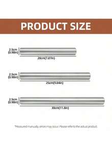 不锈钢擀面杖，可重复使用不粘面团擀面杖，厨房工具，适用于披萨、馅饼、蛋糕、面条、烘焙及节日活动 - 彩色 - 查看 3