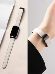 1pc Women's Leather Magnetic Strap Suitable For Huawei Band 7/8/9/10/NFC - Starlight - View 5