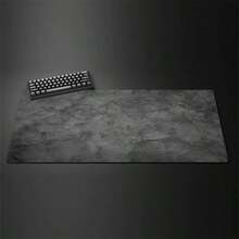 XL Gray Rubber Mouse Pad, Marble Texture - Large Desk Keyboard Mat, Suitable For Office, Gaming, Home Workspace, Desk Pad | Marble Texture Pad | Desktop Mat, Mouse Pad - Ink Texture - View 2
