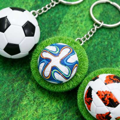 1pc The New 2026 World Cup Football Keychain, And Explosive! Exquisite Three-Dimensional Design, Delicate Texture, Multiple Popular Styles Randomly Shipped, Full Of Surprises. Compact And Portable, With Eye-Catching Hanging Keys And Backpacks