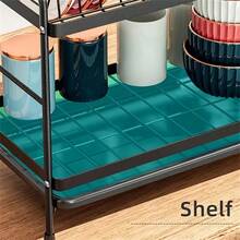 1 Set Double-Layer Dish Drying Rack, Rust-Resistant Carbon Steel Kitchen Storage Organizer With Draining Rack, Drip Tray And Cutlery Holder, Space-Saving Countertop Rack For Home Kitchen Kitchen Items Kitchen Accessories Kitchen Tools - One Size - View 9
