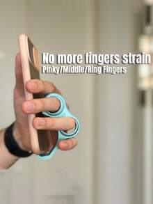 1个3D打印多功能人体工学手机支架，带减压配件，一体式支架 - 多色 - 查看 1