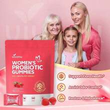 VivoNu Women's Vegina Probiotics, Women's Probiotics Gummies, Women's Balance Gummies, Probiotic Gummies, Cranberry Probiotics For Women's Health, Yeast PH Balance |   60 Gummies - 3袋 - 查看 2
