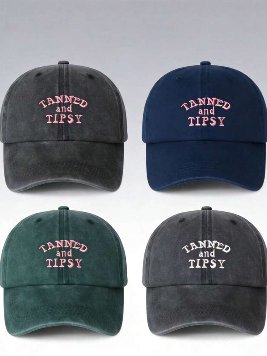 Men's Letter Embroidered Baseball Cap, Suitable For Daily Wear - A - View 1