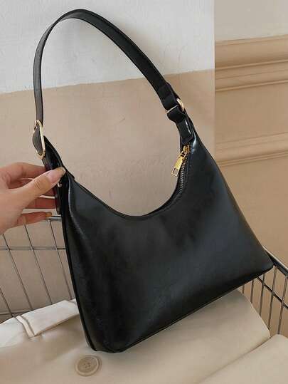 Fashionable Baguette Shoulder Bag For Women, Casual Small Crossbody Handbag Suitable For Outing, Shopping