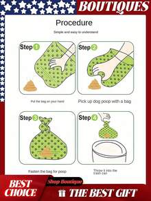 1 Roll/5 Rolls/10 Rolls/20 Rolls (15pcs/75pcs/150pcs/300pcs) Scented Thick Leak-Proof Pet Waste Bags, For Pet Waste Management - Green - View 5