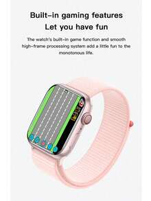 S2000 7-In-1 Smartphone Package: Step Counting, Distance Tracking, Calorie Control, Heart Rate/Blood Pressure/Oxygen Saturation Monitoring, Bluetooth Calling, Bluetooth Music Streaming, Temperature Measurement, Sleep Monitoring, Incoming Call Alerts, Text Message Alerts, Social Media App Notifications. - Gold - View 7