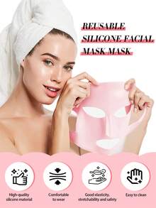 女士硅胶足部护理套装，包含一双浅粉色和紫色保湿防皲裂足套，完美呵护干燥皲裂的脚踝，是理想的母亲节礼物——时尚又健康的足部护理套装 - 粉色 - 查看 4