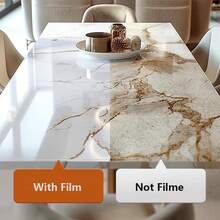 Furniture Sticker [Kitchen Countertop Protective Film] Transparent Protective Film For Dining Table, Marble, Quartz Stone, Stove, Coffee Table, Waterproof, Heat-Resistant, High Temperature Resistant Sticker - Transparent - View 5