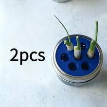 2 khuôn trồng tỏi, hành lá, dùng trong làm vườn tại nhà, thủy canh, khuôn trồng in 3D. - 2 - Xem 5
