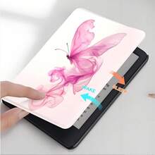 Kindle 阅读器保护套，墨水蝴蝶图案，双面印刷，兼容 Kindle Paperwhite 5/6/7 代、Paperwhite 10/11/12 代、Kindle (Colorsoft) 10/11/12 代及其他热门型号，Kindle 保护套/Kindle 配件 - 彩色 - 查看 2
