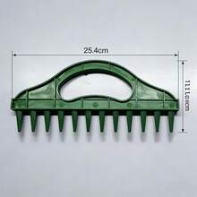 1pc Soil Spiral Drill Tool, Gardening Seeding Spacing Tool, Suitable For Farmland, Vegetable Planting, Plastic Agricultural Rake, Non-Electric - Multicolor - View 2