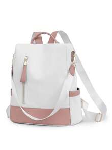 New Chinese Style Butterfly Print Sweet Women Backpack, Fashion, Suitable For Students, Commuting, Minimalist Outdoor Anti-Theft Waterproof Travel Multifunctional Bag - Pink - View 7