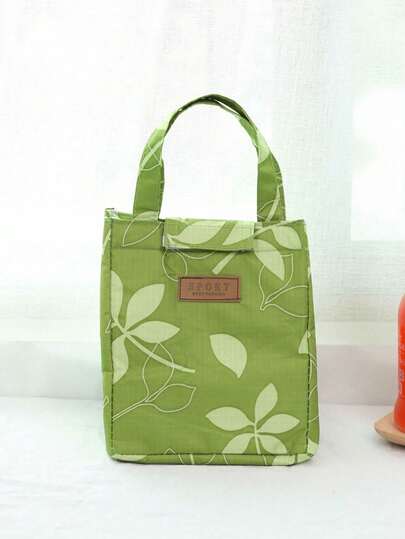 1pc Cartoon Insulated Lunch Bag, Thick Foil Thermal Lunch Box Bag, Large Capacity Lunch Tote, Portable Lunch Bag