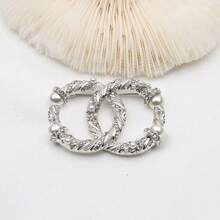 New Stylish Light Luxury Brooch, Noble Temperament, Small  Double C Brooch, Pearl And Rhinestone Jewelry - 彩色 - 查看 2