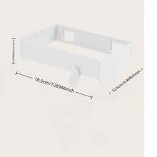 1pc Foldable Trash Can Holder, Garbage Bag Rack For Kitchen, Bathroom Wall Mounted - A - View 4