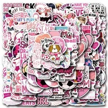 124 Pcs Pink Soccer Stickers, High Quality Stickers Decals Scrapbook, Diary, Laptop, Bumper, Skateboard, Water Bottle, Computer, Phone, Hard Hat, Car, Tablet, Bicycle Stickers - Random Style - View 1