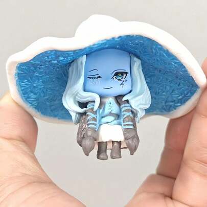 3件套艾露登·劳·林格·佩蒂特·拉尼·梅丽娜魔法少女可动人偶，动漫迷收藏展示，家居/办公装饰 - 送给日本动漫爱好者的完美礼物 - 可搭配动漫摄影背景 - 可爱的姿势、精致的服装和生动的表情 - 手工制作的动漫风格人偶