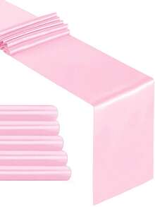 1pc/5pcs/10pcs Satin Table Runner Ribbon Table Runner, Suitable For Home, Party, Wedding, Restaurant, Hotel, Event, Birthday Decor - Multicolor - View 57