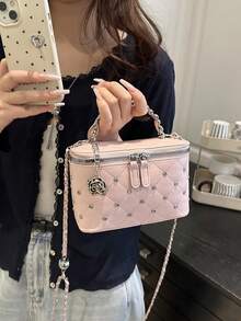 2026 New Arrival Wholesale Unique High-Quality Makeup Case Box, Mini Lipstick Bag, Shoulder Crossbody Bag For Women - Pink - View 5