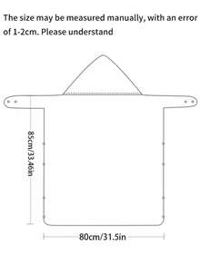1 pièce Couverture coupe-vent pour porte-bébé, Cape coupe-vent pour bébé en dessin animé, Couverture coupe-vent pour poussette de printemps, Cape coupe-vent multifonctionnelle pour bébé, Essentiel pour les voyages en extérieur - châle pour bébé - Voir 3