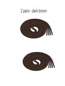 2 Pairs - Premium Thick Round Waxed Cotton Shoelaces - Durable Unisex Replacement Shoelaces, Easy To Tie And Anti-Slip Design - Perfect For Hiking, Running And Casual Wear, Multi-Color Women's Boot Shoelaces, For Men's And Women's Dress Shoes. Leather Shoes. Women's Boots. High-Top Shoes - Four Colors - View 16