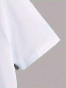 [Sporty T-Shirt]MILANO 96 Print, Men's Crew Neck Short Sleeve T-Shirt, Casual Tops For Men, Men's Comfy Clothing For Daily Wear, Men's Fashion & GiftRelaxed Plus Size T-Shirt - White - View 5