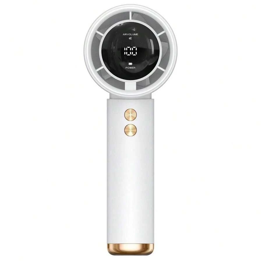 [Adjustable USB Personal Mini Fan]Rechargeable Handheld Turbo Fan - 100-Speed Adjustable, USB Charging Portable Fan, Great For Beach, Indoors And Outdoors; Great Gift Idea