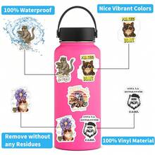 52张地牢探索者卡尔贴纸，高品质贴纸，可用于剪贴簿、日记本、笔记本电脑、保险杠、滑板、水瓶、电脑、手机、安全帽、汽车、平板电脑、自行车等。 - 隨機風格 - 查看 7