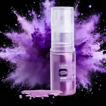 食用ラスターダスト 8色 - ドリンク、チョコレート、ケーキデコレーションに使える食用グリッター | ベジタリアン、無糖、グルテンフリー