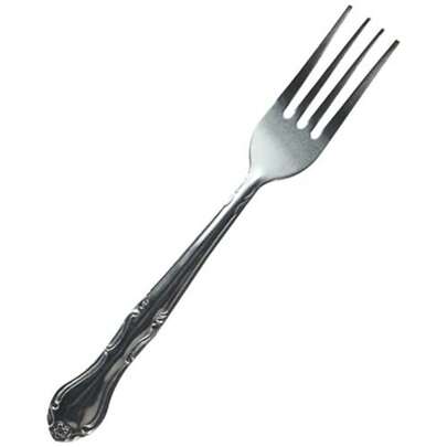 12-Piece Elegance Dinner Fork Set 18-0 Stainless Steel Silver
