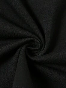 Disney Toy Story MAMA Print Women's T-Shirt, Summer Comfortable Casual Short Sleeve Top, Family-Friendly Tee, Casual Wear, Vintage Design, Breathable Fabric - 黑色 - 查看 6