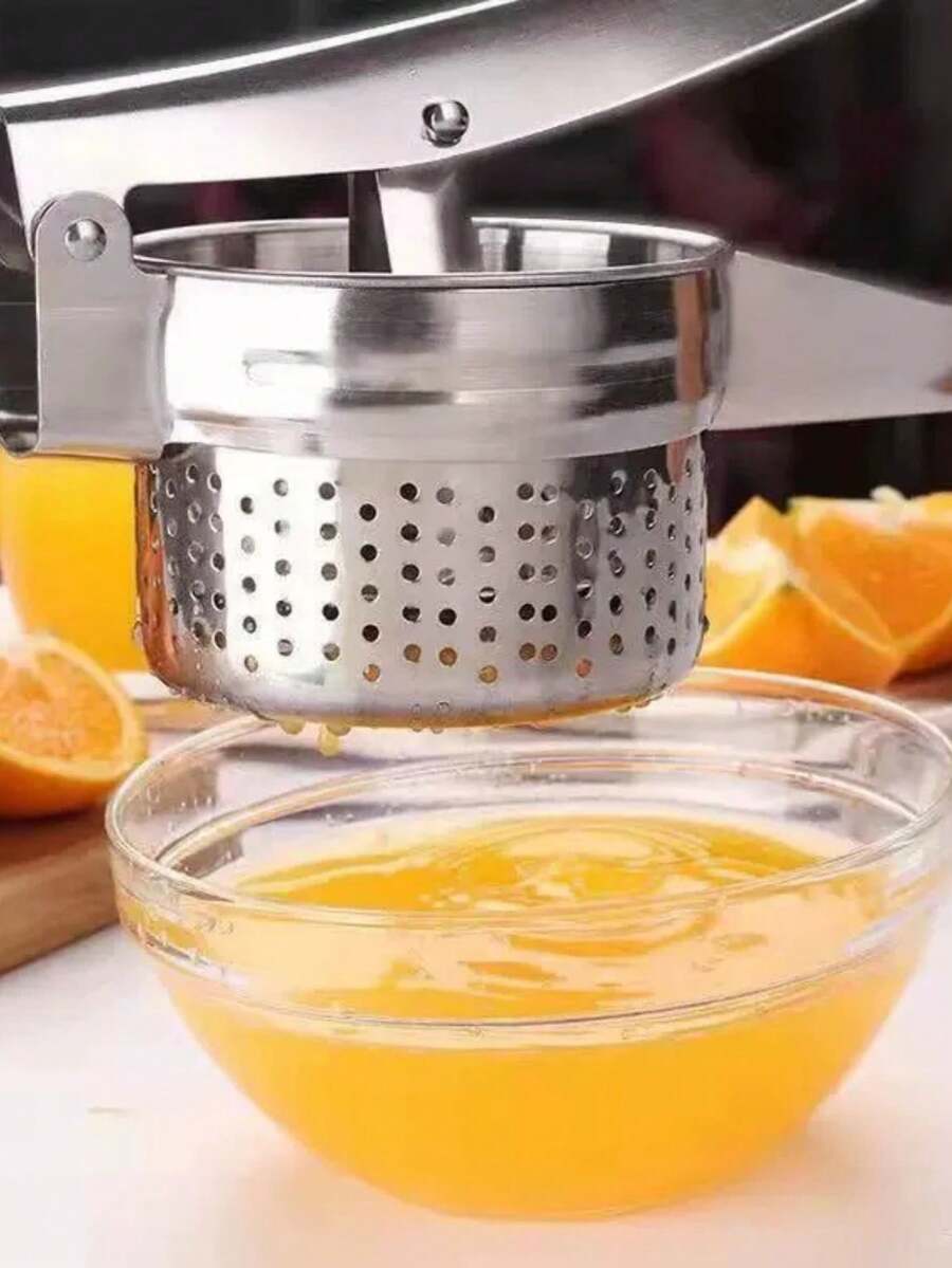 Stainless Steel Potato Masher, Rice Masher - Potato Masher, Potato Ricer, Lemon Juicer And Vegetable Crusher, With Non-Slip Handle - Easy To Mash And Prepare Rice, Fruits And Vegetables Manual Kitchen Tool - Potato Masher - View 1
