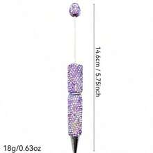 Bộ dụng cụ tự làm bút bi đính đá lấp lánh (1 chiếc/3 chiếc/5 chiếc), đồ dùng văn phòng phẩm sáng tạo lấp lánh, thích hợp làm quà tặng trong các dịp lễ. - Nhiều màu - Xem 6