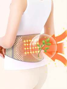 1pc Moxibustion Heating Waist Belt, Large Coverage Warm Keeping, Suitable For Men And Women, Elastic + Adhesive Design, Free Movement, Not Easy To Shift, Used For Waist Warmth And Protection, Suitable For All Seasons - Multicolor - View 3