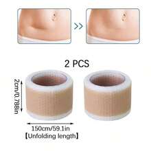 1.57*59 Inch Silicone Scar Sheets, Self-Adhesive Silicone Scar Gel Tape For Scar Treatment, Reusable Silicone Scar Tape, Post-Surgery Scar Tape, Professional Use - Multicolor - View 12