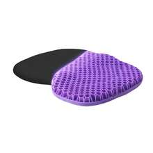 Cushion Honeycomb Gel Summer Sitting Seat Cushion Office Car Seat Cushion Summer Breathable Cold Pad - Purple Square - View 7