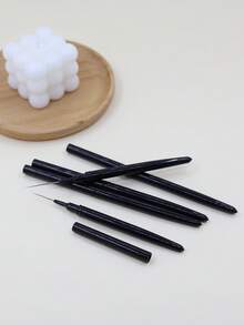 日本超细美甲彩绘笔套装，适用于美甲沙龙和娃娃脸部彩绘 - 黑色 - 查看 2