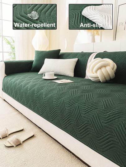 1pc Waterproof Sofa Cover, Breathable And Soft, Machine Washable, Pet-Friendly, Durable For All Seasons, Suitable For 1/2/3/4 Seater Sofa Armrest Backrest