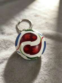 1pc 2026 Football Keychain, Football Keyring, Packaging Decor, Car Keychain, 3D Keychain, Unisex Football Fan Collectible Gift - Multicolor - View 4