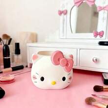 2pcs, KT Desktop Storage Tube, KT Cartoon Shaped Pen Holder, Office Desk Organizer, Beautiful Home Decor, Makeup Brush Storage Tool, Suitable For Daily Use, Perfect Holiday Gift - Multicolor - View 4