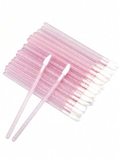 Brochas desechables para labios - Aplicador de brillo de labios y lápiz labial sin pelusa, apto para maquillaje, disponible en 50/100/200/400/600/800/1000 piezas